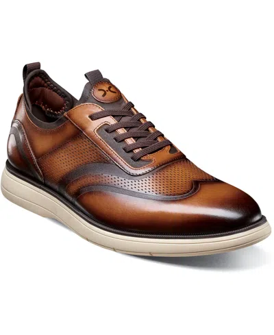 STACY ADAMS MEN'S EDGEWOOD WINGTIP ELASTIC LACE SHOE