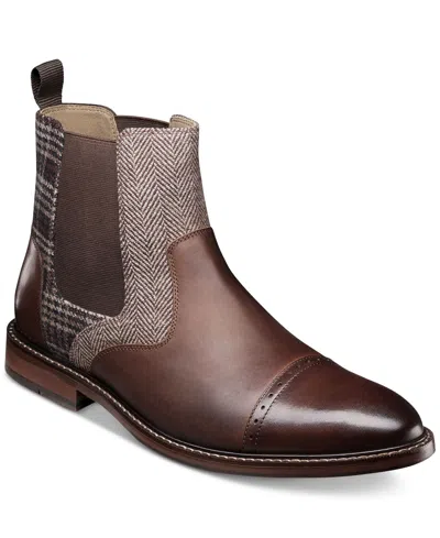Stacy Adams Men's Finney Cap-toe Chelsea Boot In Brown Multi