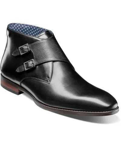 STACY ADAMS MEN'S KAIUS DOUBLE MONK STRAP BOOTS