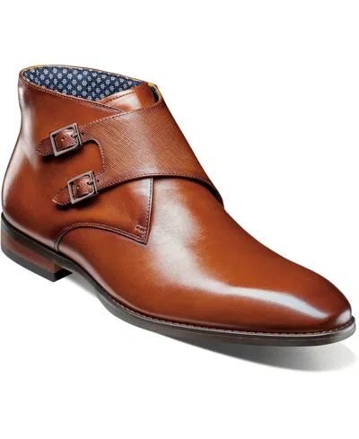 STACY ADAMS MEN'S KAIUS DOUBLE MONK STRAP BOOTS