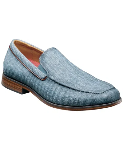 Stacy Adams Ridgely Moc Toe Slip-on Loafer In Blue