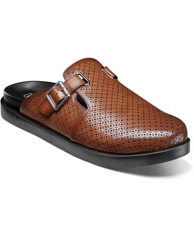 Stacy Adams Men's Montaine Strap Slip In Sandal In Cognac
