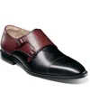 Stacy Adams Raythorne Double Monk Strap Shoe In Black Multi