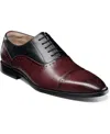 Stacy Adams Men's Reynolds Cap Toe Oxford In Burgundy Multi