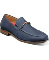 Stacy Adams Men's Richardson Almond Toe Bit Slip-on Loafers In Blue