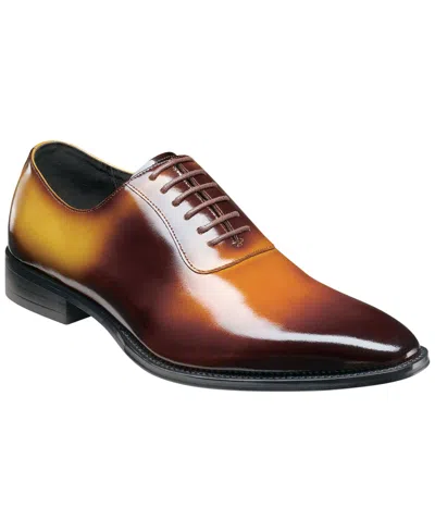 Stacy Adams Men's Shaffer Plain-toe Memory-foam Oxfords In Cognac Multi