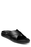 Stacy Adams Montel Crossover Slide Sandal In Black
