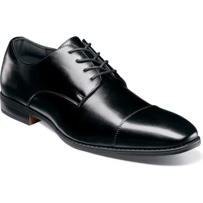 Stacy Adams Nelson Cap Toe Derby In Black