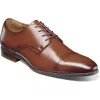 Stacy Adams Nelson Cap Toe Derby In Cognac