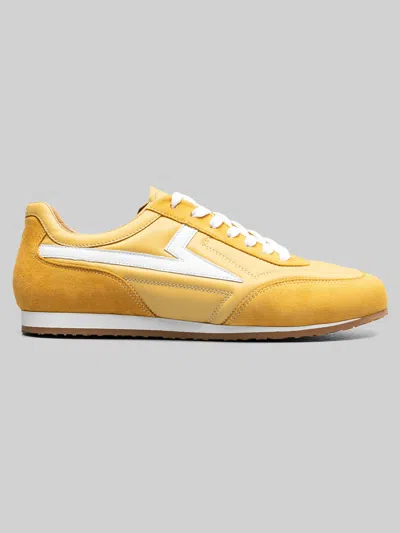 Stacy Adams Patent Action 150 Sneakers In Yellow