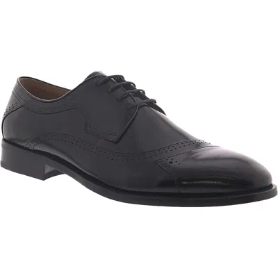 Stacy Adams Paxton Mens Patent Leather Ankle Dress Shoes In Black