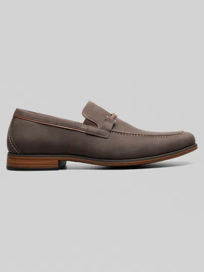 Stacy Adams Richardson Moc Toe Bit Slip-on Shoes In Brown