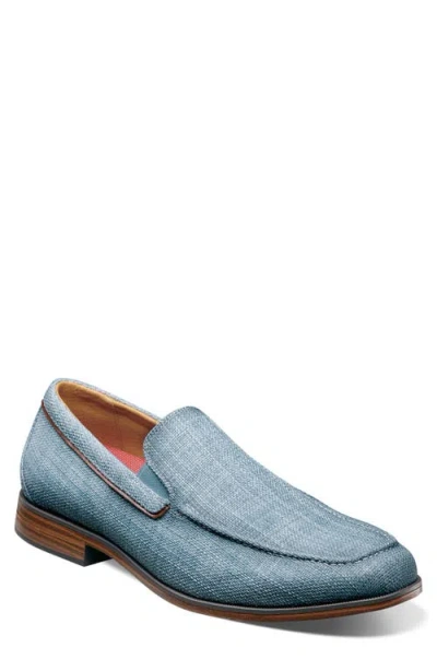 Stacy Adams Ridgely Moc Toe Slip-on Loafer In Blue