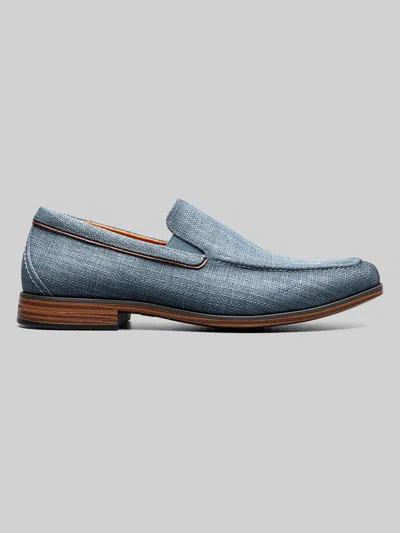 Stacy Adams Ridgely Moc Toe Loafers In Blue