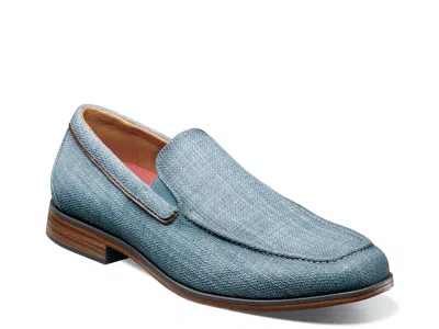 Stacy Adams Ridgely Moc Toe Slip-on Loafer In Blue