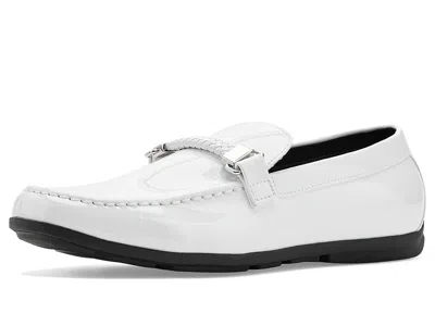 Stacy Adams Sheridan Moc Toe Slip-on Loafer In White