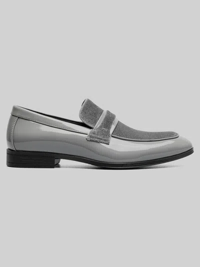 Stacy Adams Spratley Moc Toe Saddle Loafers In Gray
