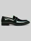 Stacy Adams Spratley Moc Toe Saddle Loafers In Green