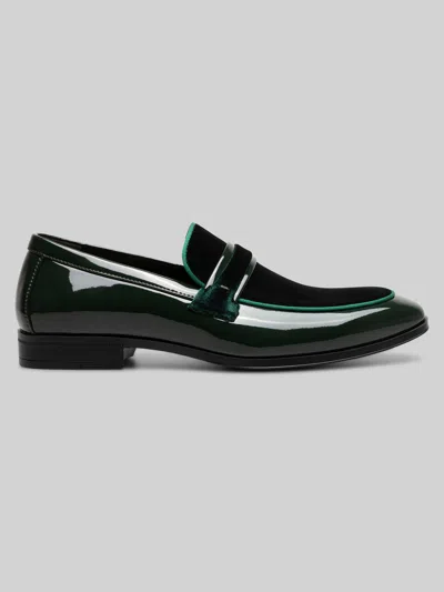Stacy Adams Spratley Moc Toe Saddle Loafers In Green