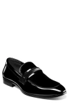 Stacy Adams Men's Spratley Moc Toe Saddle Slip On Loafer In Black