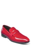 Stacy Adams Spratley Saddle Loafer In Red
