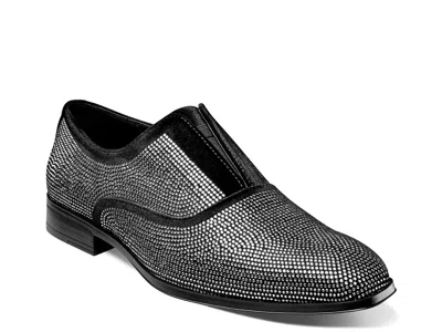 Stacy Adams Starleigh Rhinestone Slip-on Loafer In Black