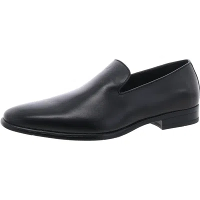 Stacy Adams Stevens Mens Round Toe Slip On Loafers In Black