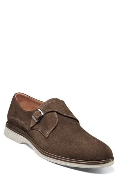Stacy Adams Taylen Monk Shoe In Brown