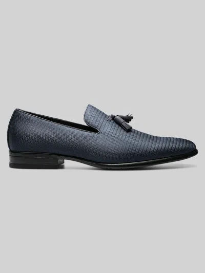 Stacy Adams Tazewell Tasseled Formal Loafers In Blue