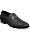 STACY ADAMS TAZIO MENS CHAIN LEATHER LOAFERS