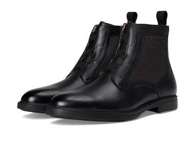 Stacy Adams Thompson Elastic Lace Inside Zip Boots In Black