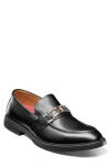 Stacy Adams Todridge Apron Toe Bit Loafer In Black