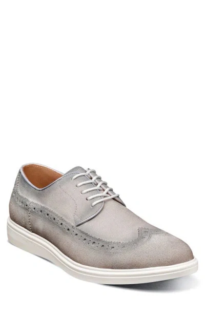 Stacy Adams Trudell Wingtip Oxford In Light Gray