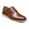 Stacy Adams Vogel Mens Cap Closed Toe Oxford Shoes In Brown