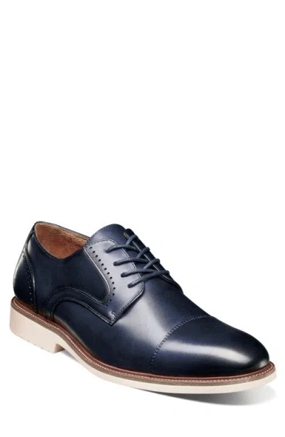 Stacy Adams Wesbridge Cap Toe Derby In Navy