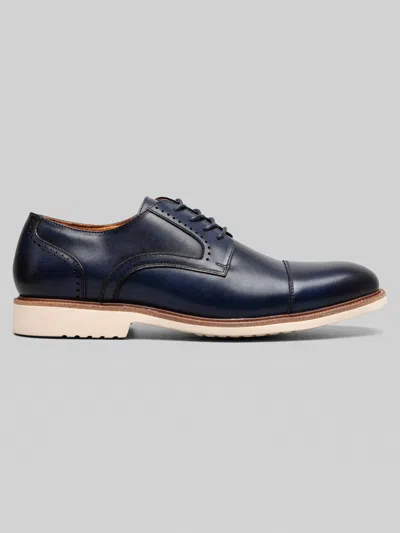 Stacy Adams Wesbridge Cap Toe Lace-up Shoes In Blue
