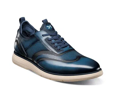 Stacy Adams Wide Width Edgewood Wingtip Oxford In Blue