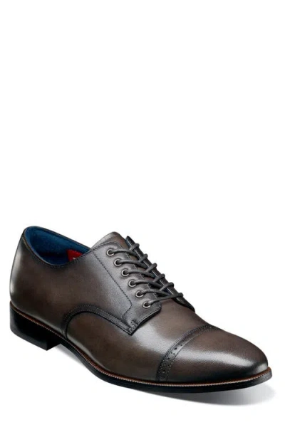Stacy Adams William Cap Toe Oxford In Gray