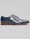 Stacy Adams William Leather Cap Toe Oxfords In Blue