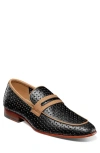 Stacy Adams Winstead Saddle Penny Loafer In Black