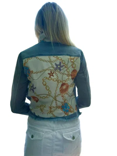 Stacy Bradley Under The Sea Denim Jacket In Multi