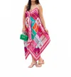 Stacy Bradley Women's Scarf Dress In Pink Horse In Multi