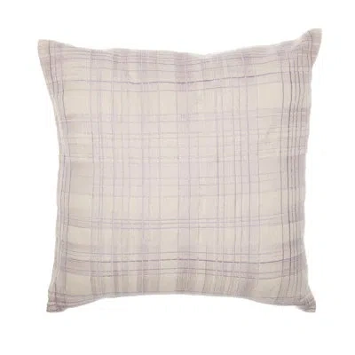 Stacy Garcia Home Embroidered Throw Pillow In Pillow Cover Only - No Insert,ivory,purple
