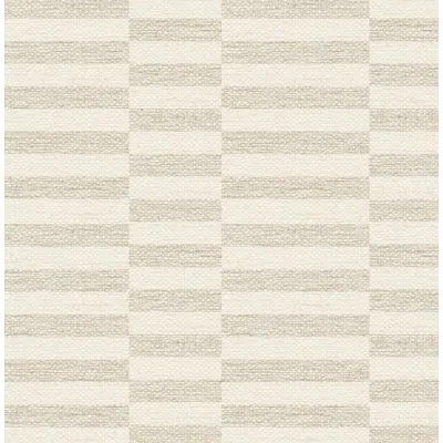 Stacy Garcia Home Natural Faux Woven Stripe Peel And Stick Wallpaper In Tan