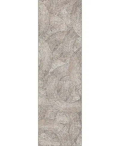 Stacy Garcia Home Rendition Olympia 2'4x7'10 Runner Area Rug In Gray