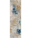 Stacy Garcia Home Rendition Zelig 2'4x7'10 Runner Area Rug In Gray