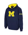 Stadium Athletic Big Boys Navy Michigan Wolverines Big Logo Pullover Hoodie In Navy