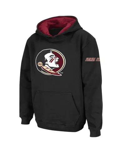 Stadium Athletic Kids' Big Boys  Black Florida State Seminoles Big Logo Pullover Hoodie