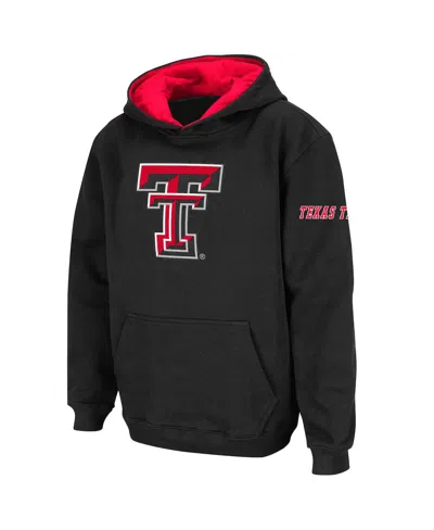 Stadium Athletic Kids' Big Boys  Black Texas Tech Red Raiders Big Logo Pullover Hoodie
