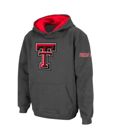 Stadium Athletic Kids' Big Boys  Charcoal Texas Tech Red Raiders Big Logo Pullover Hoodie